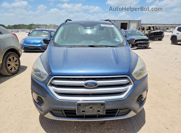 1FMCU0HD6JUB24269 2018 FORD ESCAPE Blue Widok z przodu