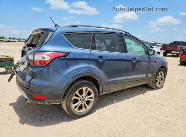 1FMCU0HD6JUB24269 2018 FORD ESCAPE Blue Tył prawy
