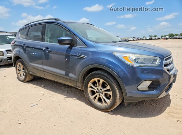 1FMCU0HD6JUB24269 2018 FORD ESCAPE Blue Przód prawy