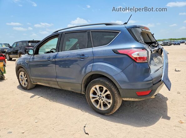 1FMCU0HD6JUB24269 2018 FORD ESCAPE Blue Tył lewy