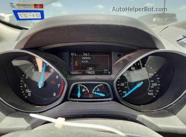 1FMCU0HD6JUB24269 2018 FORD ESCAPE Blue Widok zestawu wskaźników
