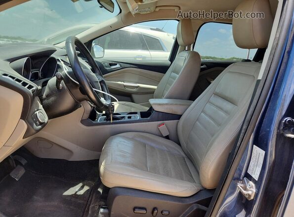 1FMCU0HD6JUB24269 2018 FORD ESCAPE Blue Widok wnętrza z przodu