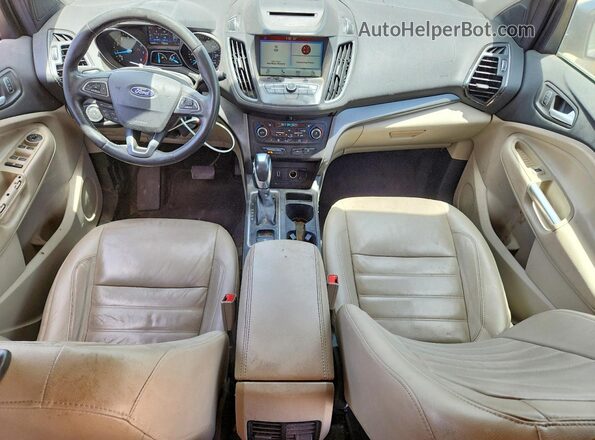 1FMCU0HD6JUB24269 2018 FORD ESCAPE Blue Widok deski rozdzielczej