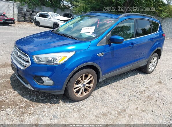 1FMCU0HD6JUD00950 2018 FORD ESCAPE Blue Առջևի ձախ երեք քառորդ տեսարան