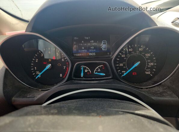1FMCU0HD6JUD19112 2018 FORD ESCAPE Серый Вид щитка приборов