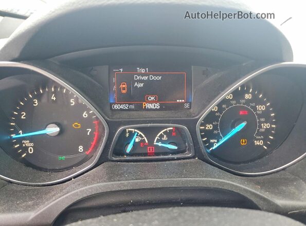 1FMCU0HD7KUA03252 2019 FORD ESCAPE Black Vista del cuadro de instrumentos