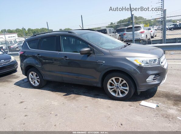 1FMCU0HD9JUD47471 2018 FORD ESCAPE Gray Սալոնի հետևի տեսք
