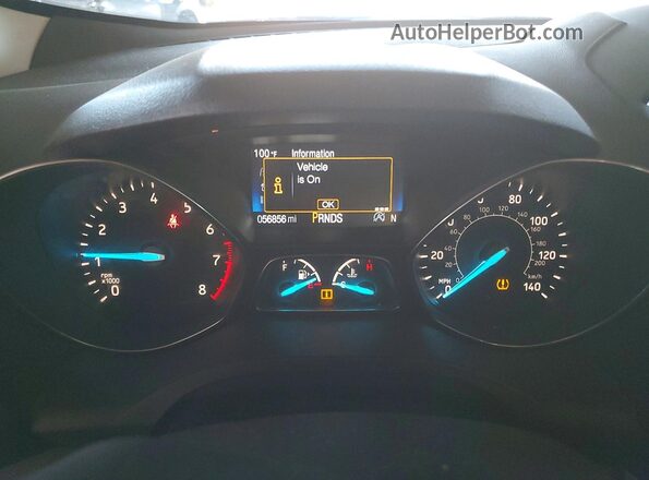 1FMCU0HDXKUB62413 2019 FORD ESCAPE Серебряный Вид щитка приборов