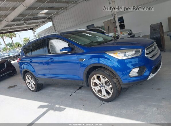1FMCU0J90KUB95720 2019 FORD ESCAPE Синий Вид задней части салона