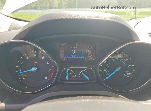 1FMCU0J91GUB19396 2016 FORD ESCAPE Silver Instrument cluster view