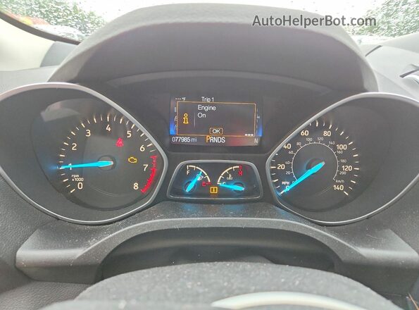 1FMCU0J91HUB07976 2017 FORD ESCAPE Beige Instrument cluster view