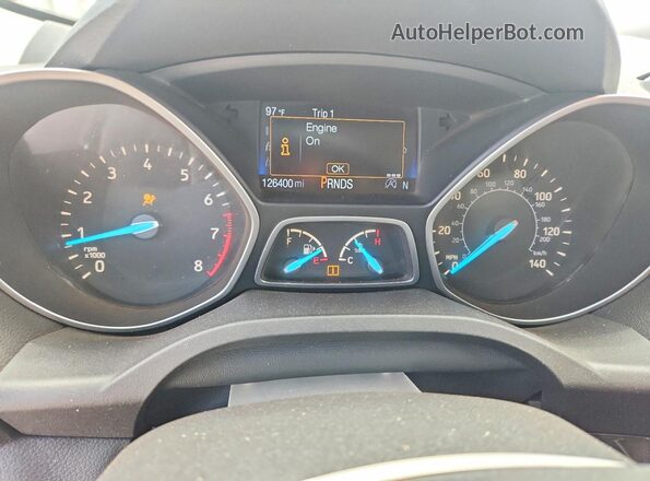 1FMCU0J91HUB74383 2017 FORD ESCAPE Оранжевый Вид щитка приборов