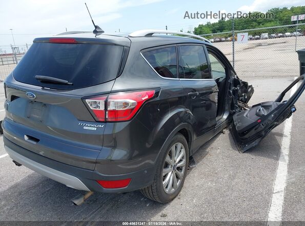 1FMCU0J91JUD43615 2018 FORD ESCAPE Gray Trasero derecho