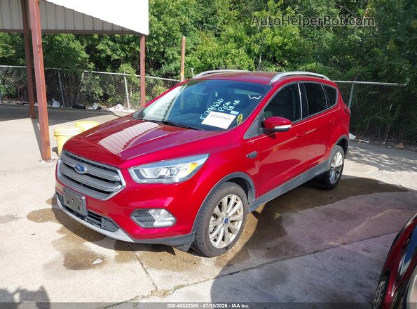 1FMCU0J93HUE94420 2017 FORD ESCAPE Red წინა მარცხენა ხედი სამი მეოთხედიდან