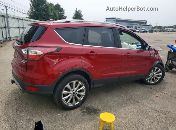 1FMCU0J94HUB00536 2017 FORD ESCAPE Красный Задняя правая четверть