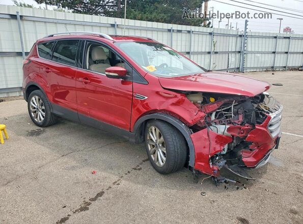 1FMCU0J94HUB00536 2017 FORD ESCAPE Красный Передняя правая четверть