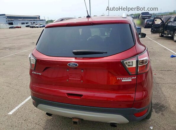 1FMCU0J94HUB00536 2017 FORD ESCAPE Красный Вид сзади