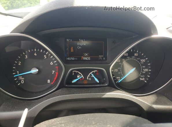 1FMCU0J94HUE01274 2017 FORD ESCAPE Silver ხელსაწყოთა პანელის ხედი
