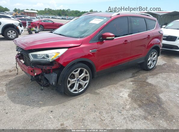 1FMCU0J94HUE01792 2017 FORD ESCAPE Бордовый Передняя левая четверть