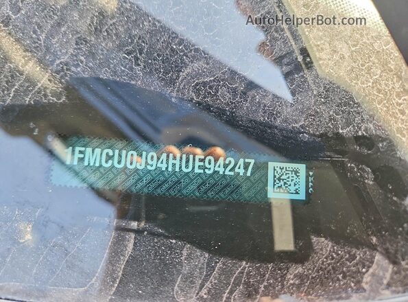 1FMCU0J94HUE94247 2017 FORD ESCAPE Blue ძრავის განყოფილების ხედი