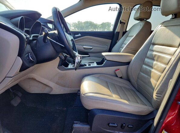 1FMCU0J95HUD72416 2017 FORD ESCAPE Red Front interior view