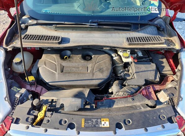 1FMCU0J95HUD72416 2017 FORD ESCAPE Red Engine compartment view