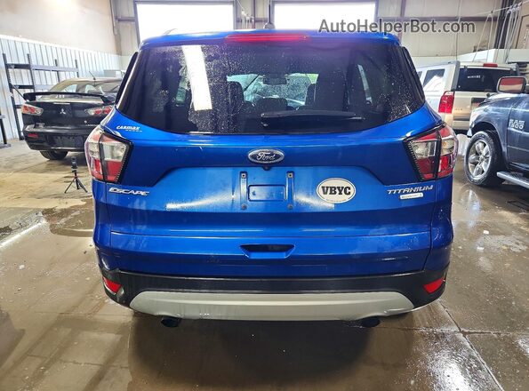 1FMCU0J96HUD91475 2017 FORD ESCAPE Blue Вид ззаду