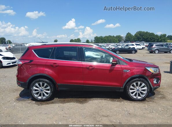 1FMCU0J96HUE93035 2017 FORD ESCAPE Red Vista interior trasera