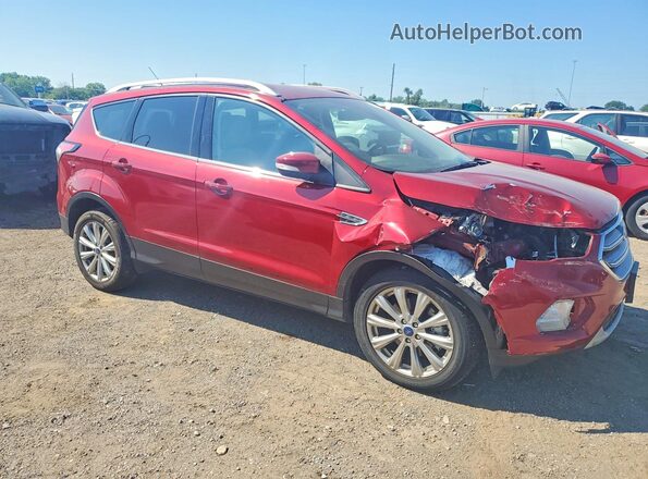 1FMCU0J96HUF07726 2017 FORD ESCAPE Maroon Przód prawy