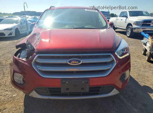 1FMCU0J96HUF07726 2017 FORD ESCAPE Maroon Widok z przodu