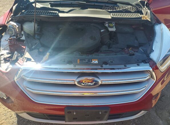 1FMCU0J96HUF07726 2017 FORD ESCAPE Maroon Widok komory silnika
