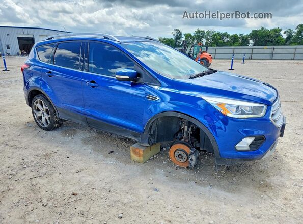 1FMCU0J96KUB33044 2019 FORD ESCAPE Blue Передня права чверть