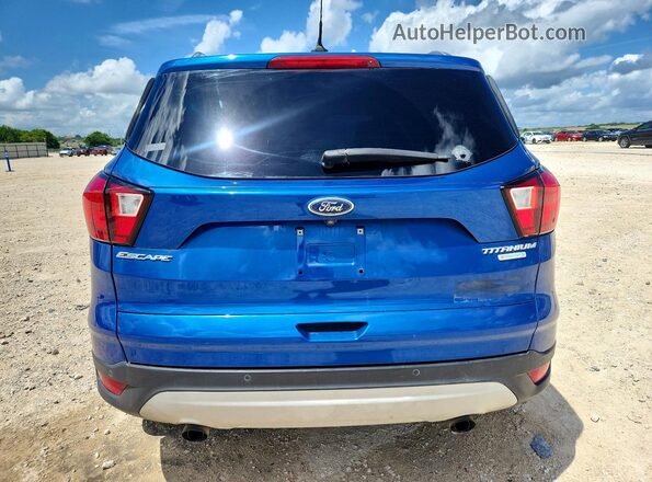 1FMCU0J96KUB33044 2019 FORD ESCAPE Blue Вид ззаду