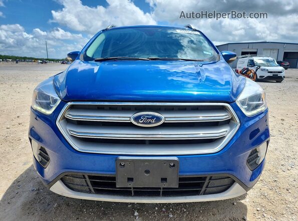 1FMCU0J96KUB33044 2019 FORD ESCAPE Blue Вид спереду
