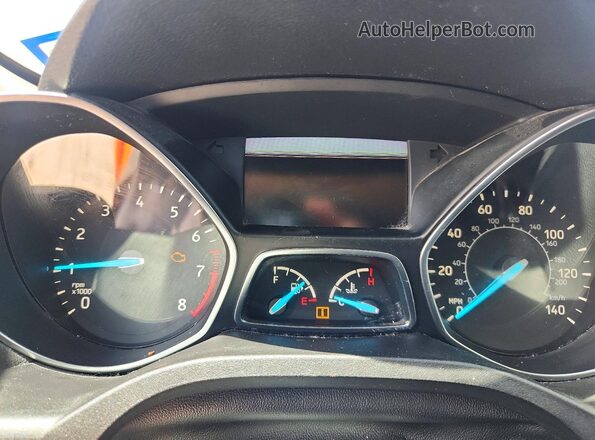 1FMCU0J96KUB33044 2019 FORD ESCAPE Blue Вид щитка приладів