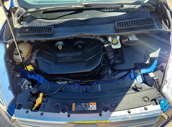 1FMCU0J96KUB33044 2019 FORD ESCAPE Blue Вид підкапотного простору