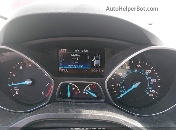 1FMCU0J97GUA03636 2016 FORD ESCAPE Red Widok tylnych siedzeń