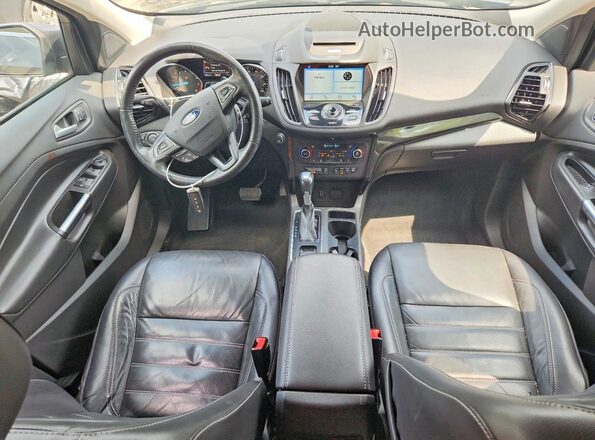 1FMCU0J97HUD90643 2017 FORD ESCAPE Black Widok deski rozdzielczej