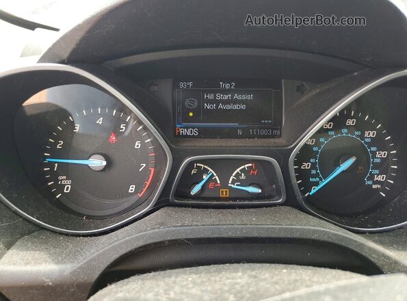 1FMCU0J98GUB82172 2016 FORD ESCAPE Maroon Vista del cuadro de instrumentos