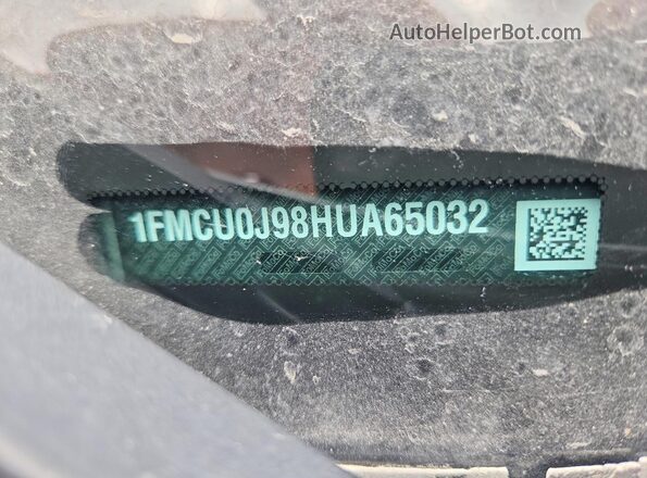 1FMCU0J98HUA65032 2017 FORD ESCAPE Silver VIN կոդի պիտակի տեսք