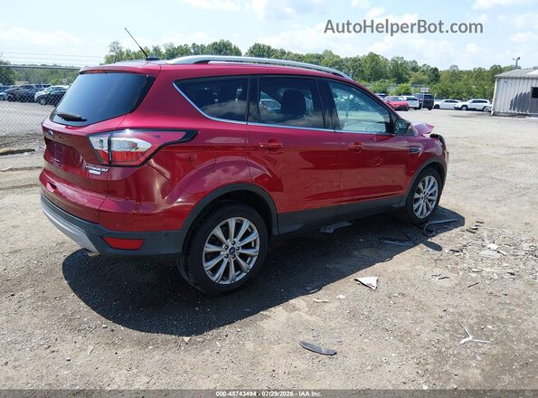 1FMCU0J98HUB81301 2017 FORD ESCAPE Красный Задняя правая четверть