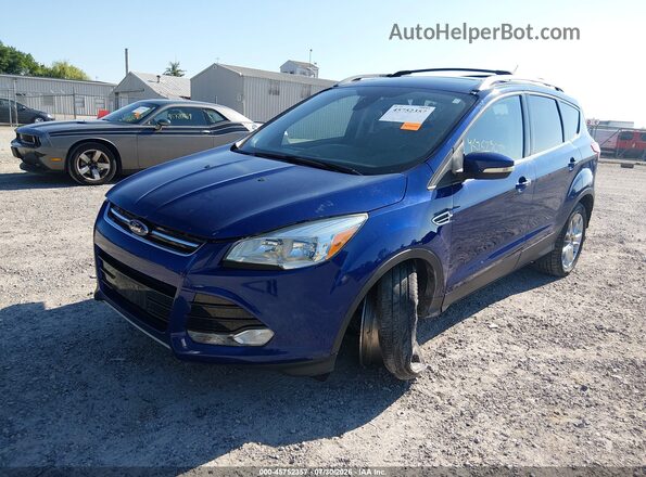 1FMCU0J99GUC40340 2016 FORD ESCAPE Blue წინა მარცხენა ხედი სამი მეოთხედიდან