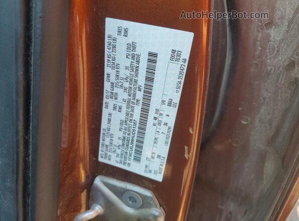 1FMCU0J99HUD51357 2017 FORD ESCAPE Оранжевый Вид наклейки с VIN-кодом