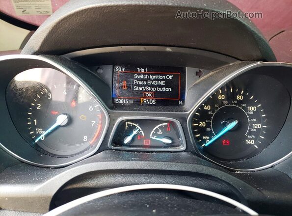 1FMCU0J99HUD90949 2017 FORD ESCAPE Черный Вид щитка приборов