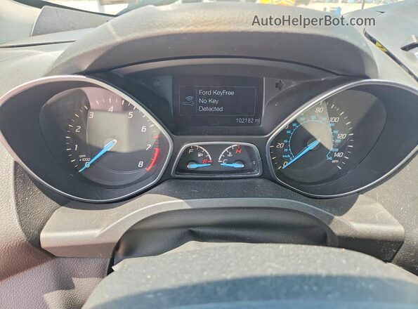 1FMCU0J9XGUB71626 2016 FORD ESCAPE Black ხელსაწყოთა პანელის ხედი