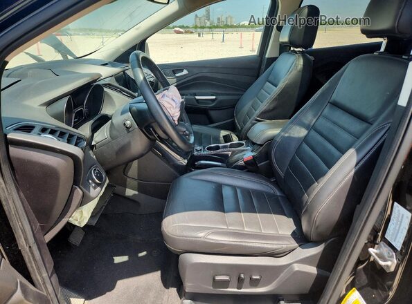 1FMCU0J9XGUB71626 2016 FORD ESCAPE Black წინა სალონის ხედი