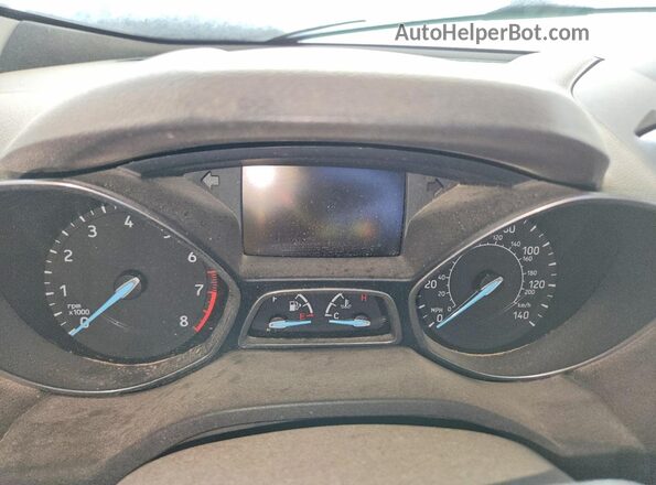 1FMCU0J9XHUD19940 2017 FORD ESCAPE Gray Vista del cuadro de instrumentos