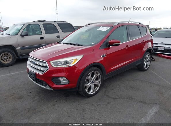 1FMCU0J9XKUA54945 2019 FORD ESCAPE Red Vista tres cuartos delantera izquierda