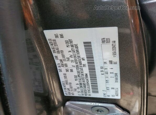 1FMCU0JD0HUA75994 2017 FORD ESCAPE Gray VIN sticker view