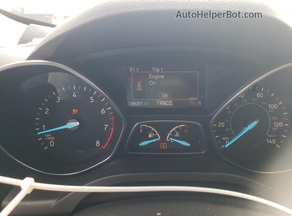 1FMCU0JD0HUC08995 2017 FORD ESCAPE Black Widok zestawu wskaźników